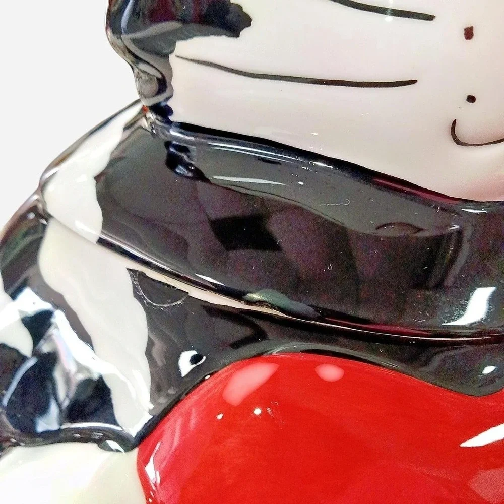 Vintage Black &White Fib Burton & Burton Chester The Cat Hand Painted Cookie Jar